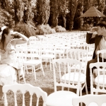 photo de mariés sépia