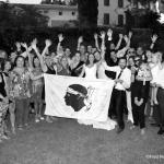 photo de groupe mariage corse